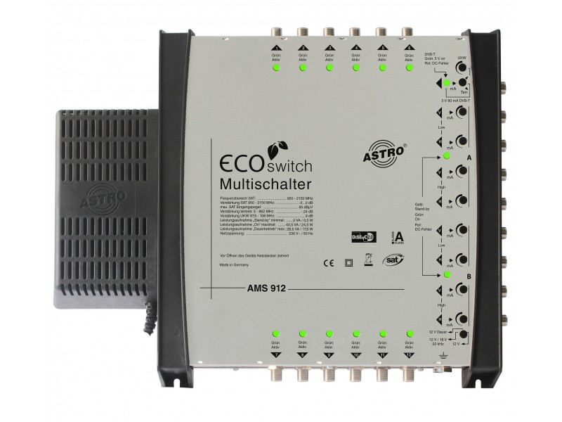 Produktabbildung AMS 912 ECOswitch, Hochwertiger Stand-alone Multischalter